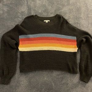 american eagle multicolored sweater, size small